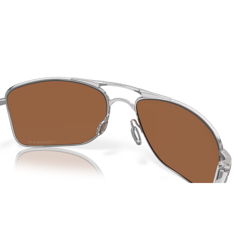 Oakley Gauge 8  in Polished Chrome Prizm Tungsten Polarized-6